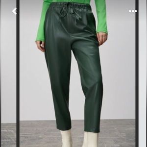 Zara leather jogger
